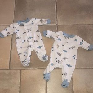 Long sleeve, button up onesie.